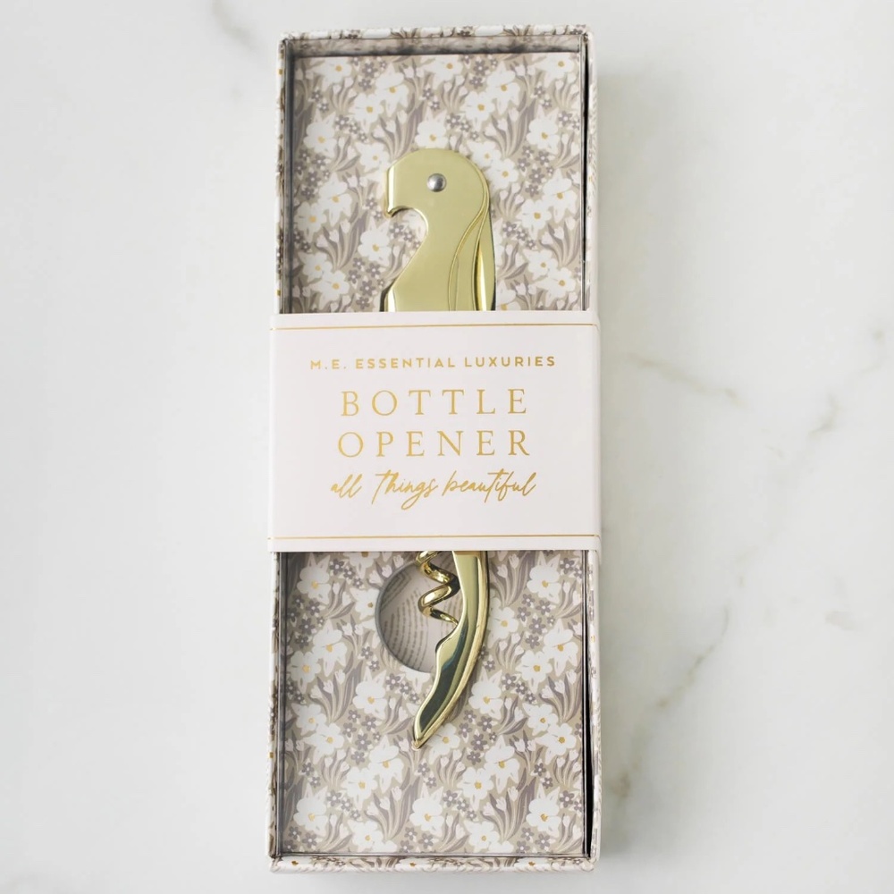MARGOT ELENA "Time for M.E." Custom Bottle Wine Opener Gift Boxed